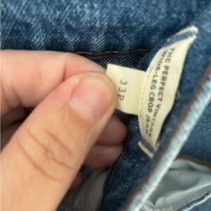 Madewell Perfect Vintage Wide-Leg Crop Jeans in 33P